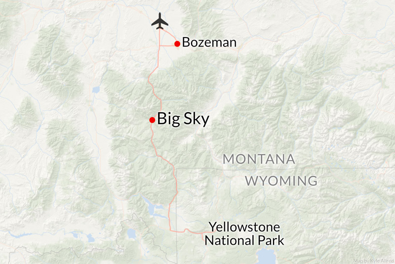 Big Sky Ski Resort Montana Map