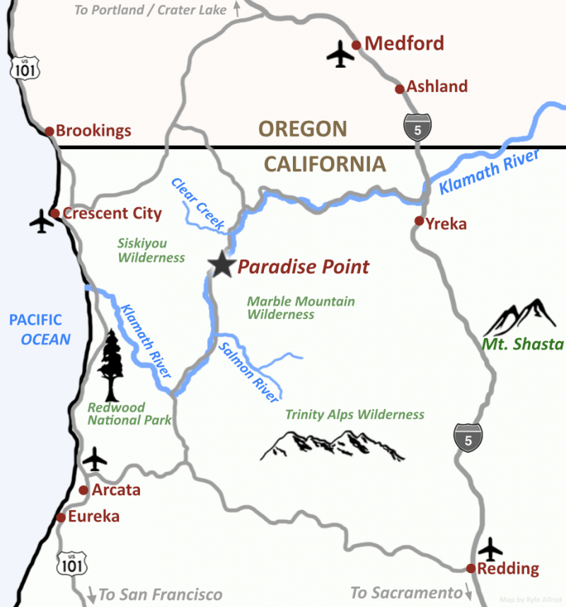 Paradise Point on Wilderness Medicine Map