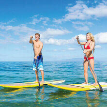 Stand Up Paddling at the Maui CME Conference